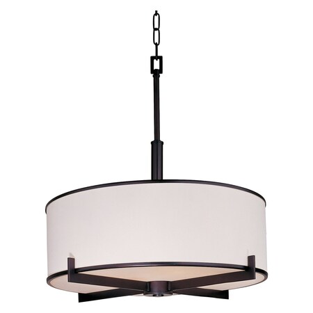 Maxim Four Light Oil Rubbed Bronze Foyer Hall Pendant 12053WTOI